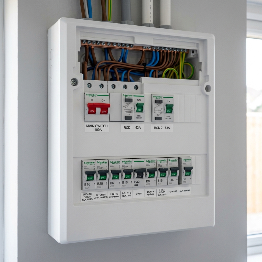 Modern Switchboard Panel Upgrade (After)